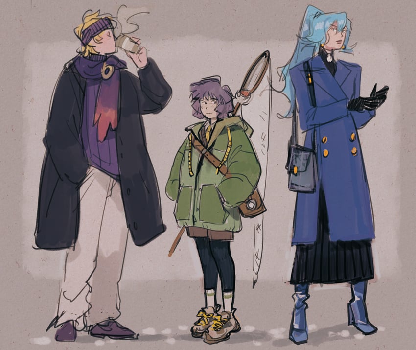 morty, clair, and bugsy (pokemon and 1 more) drawn by monkii_(mjooolnina)