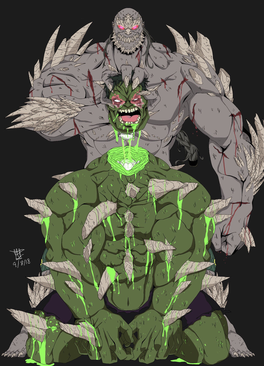 hulk and doomsday (marvel and 1 more) drawn by henil031