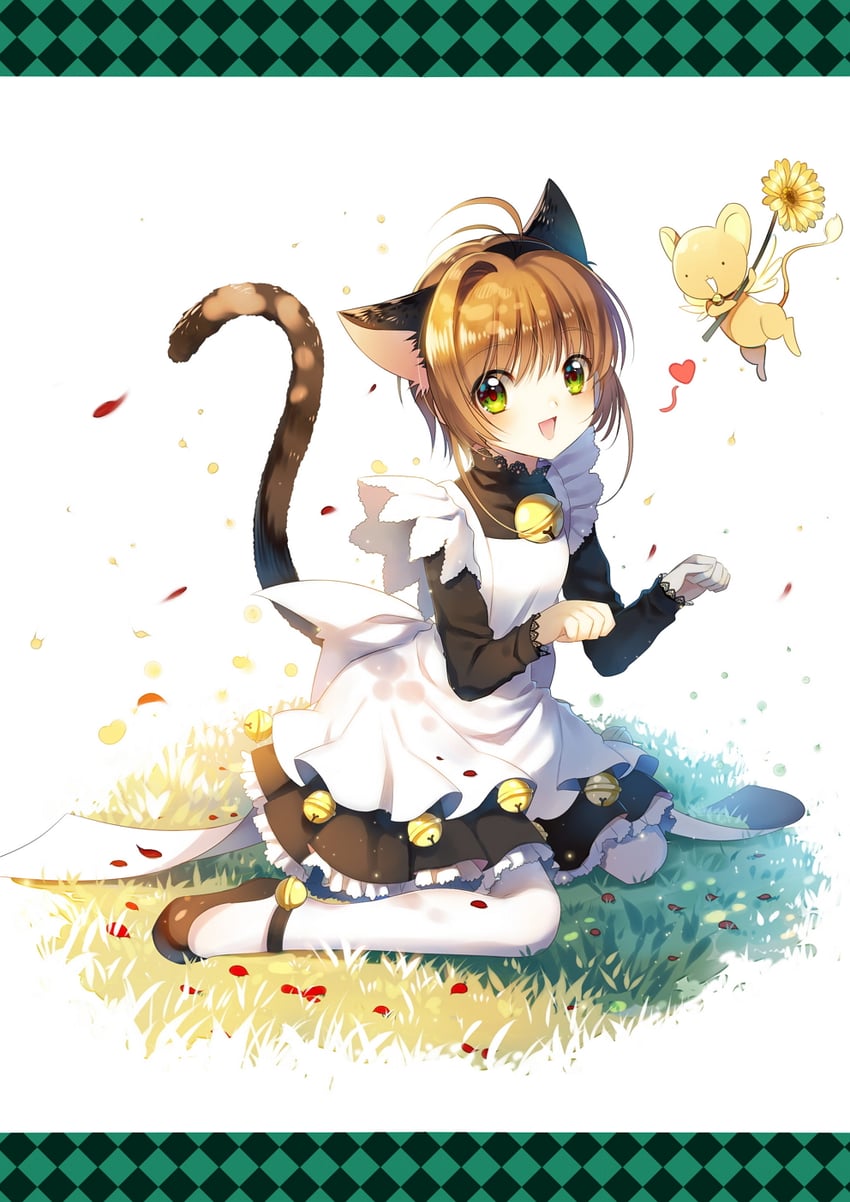 kinomoto sakura and kero (cardcaptor sakura) drawn by jiji_(381134808)