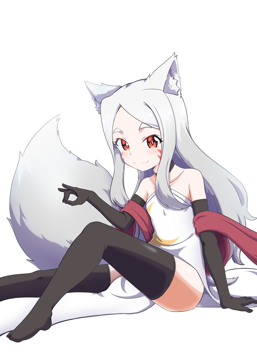 shiro (sewayaki kitsune no senko-san) drawn by 9-san