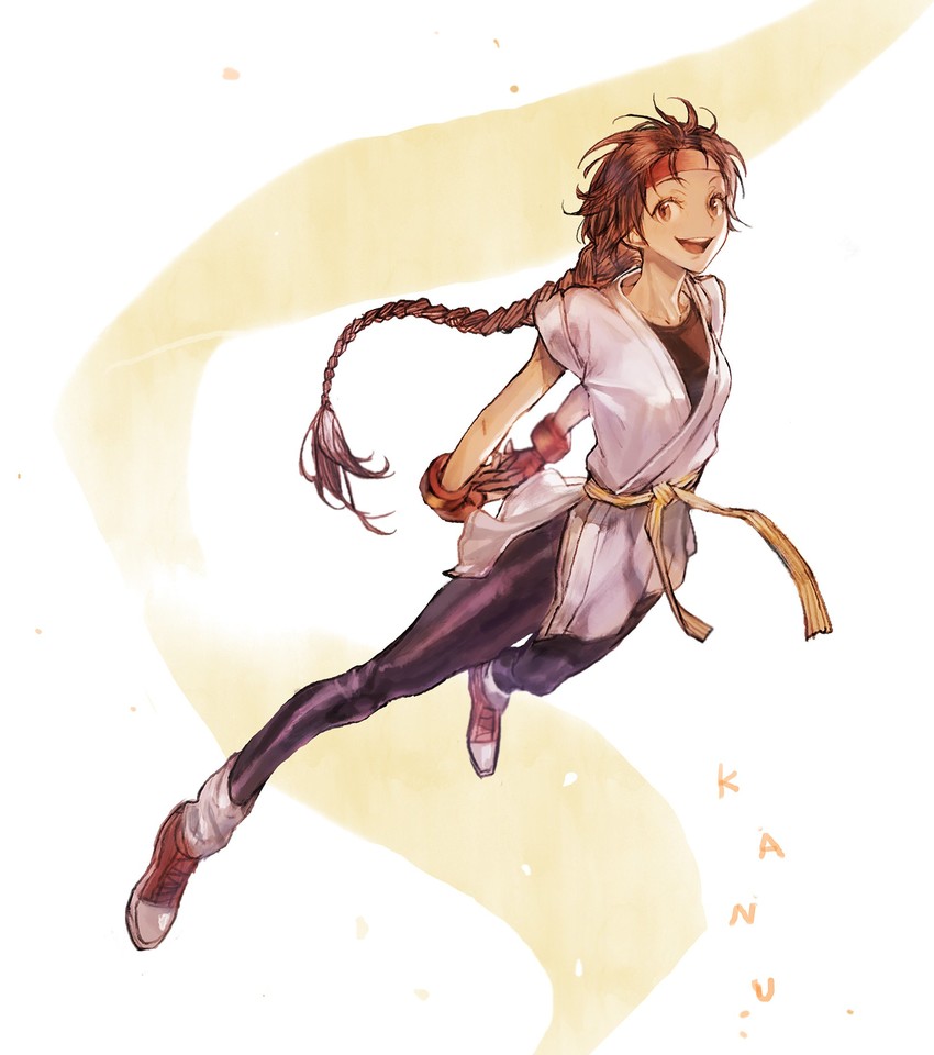 yuri sakazaki (the king of fighters and 1 more) drawn by kim_hana