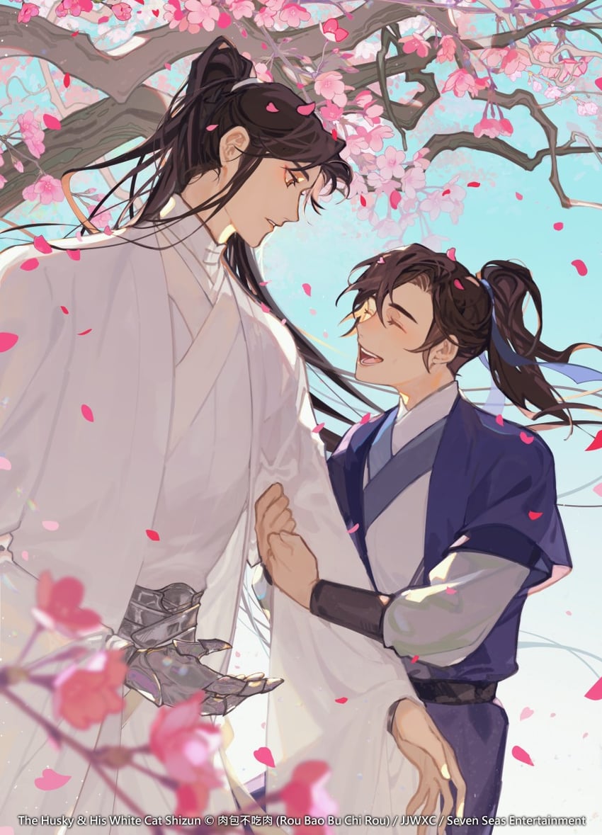 chu wanning and mo ran (erha he ta de bai mao shizun) drawn by suto_(sakumaaritsu)