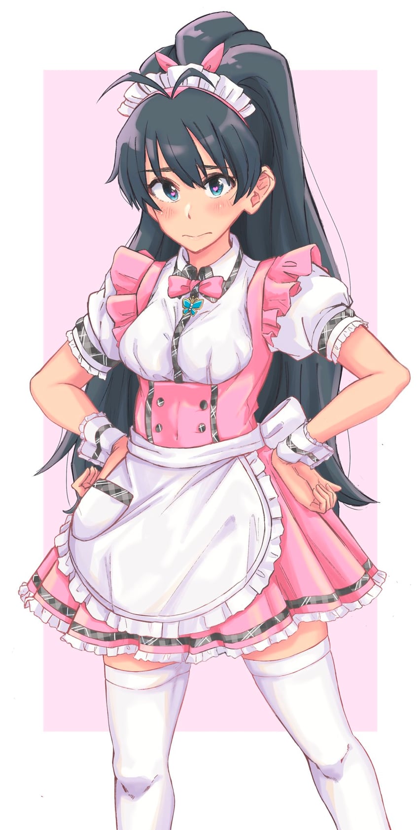 ganaha hibiki (idolmaster and 2 more) drawn by anjerain