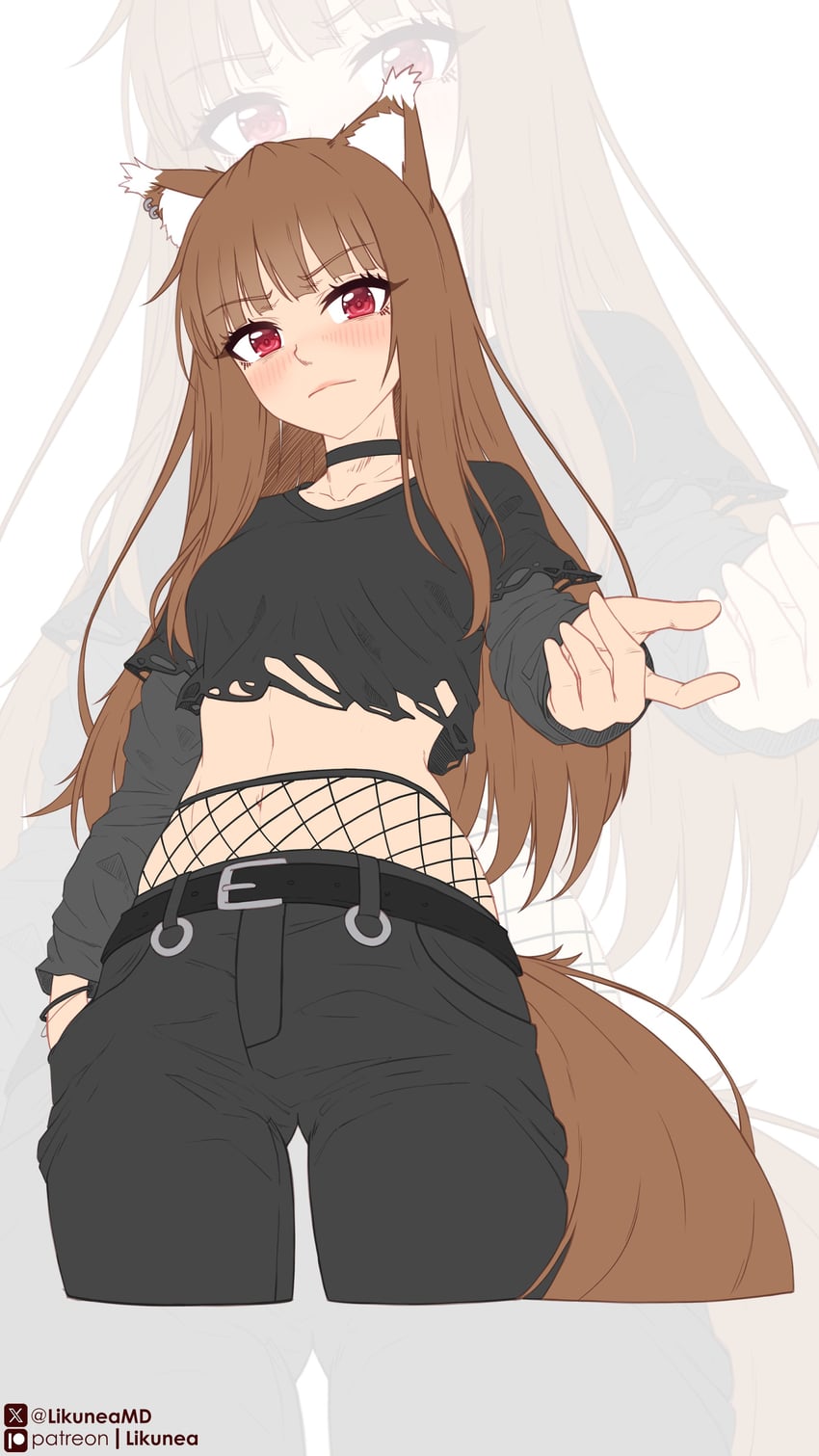 holo (spice and wolf) drawn by likunea