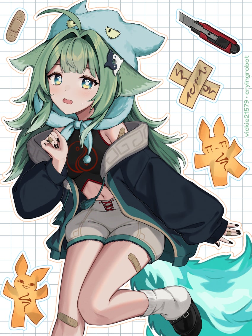 huohuo (honkai and 1 more) drawn by vickie_(cryingrobot)