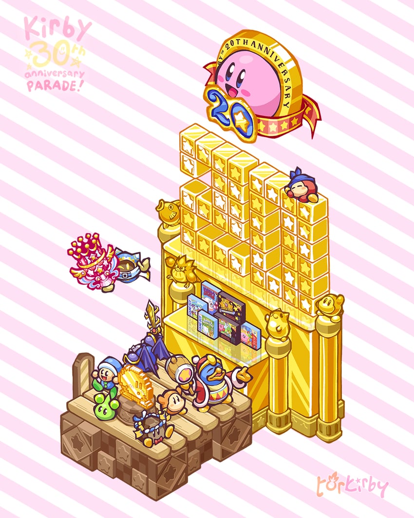 kirby, meta knight, waddle dee, king dedede, magolor, and 7 more (kirby and 7 more) drawn by torkirby
