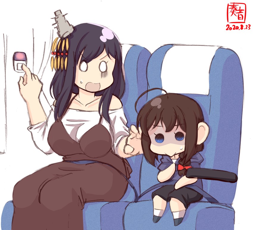 shigure and yamashiro (kantai collection) drawn by kanon_(kurogane_knights)
