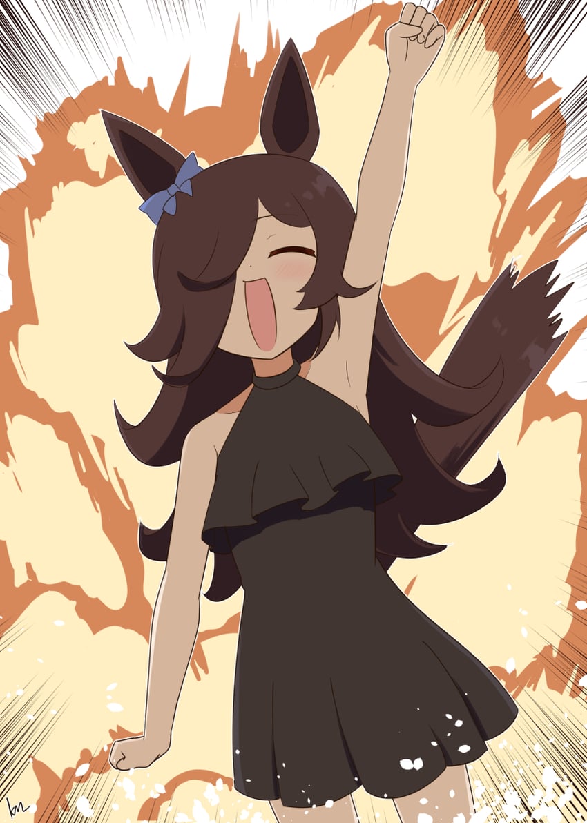rice shower (umamusume and 1 more) drawn by kimukimu
