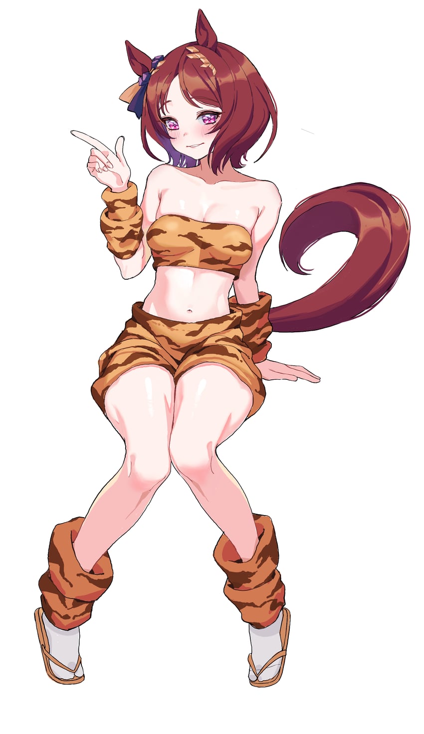 sakura laurel (umamusume and 1 more) drawn by acaa