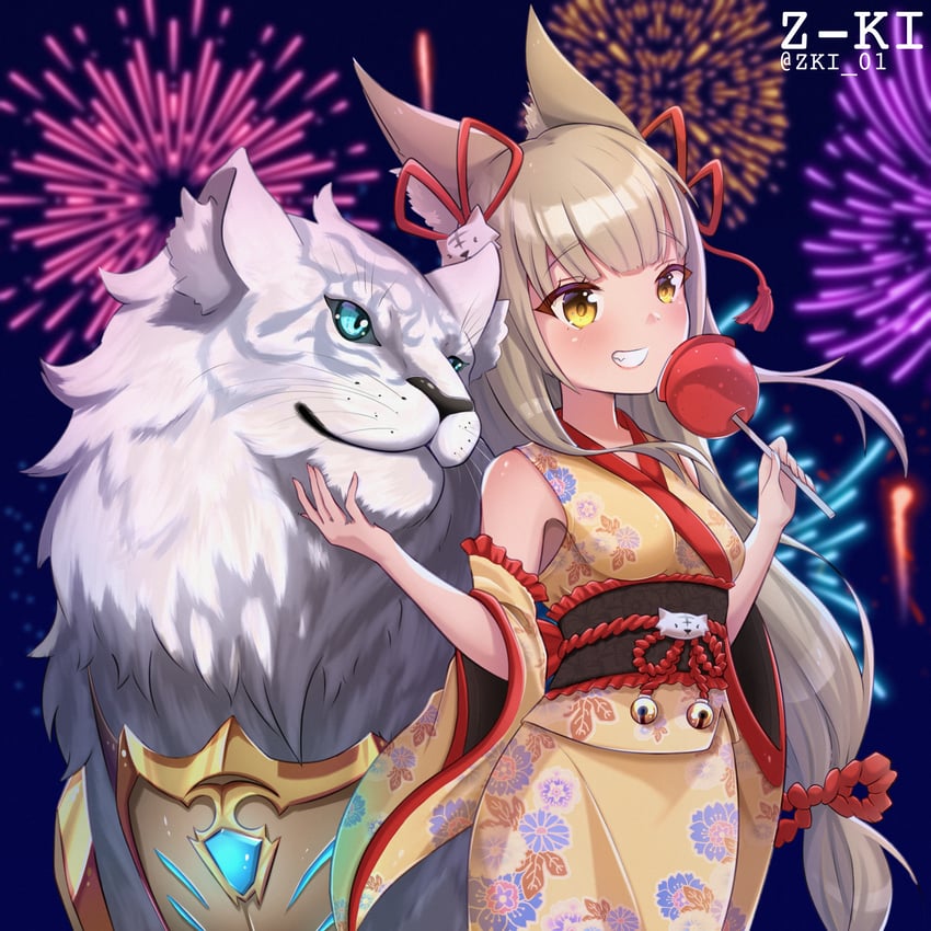 nia and dromarch (xenoblade chronicles and 1 more) drawn by z-ki