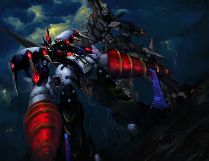 dygenguar and thrudgelmir (super robot wars and 1 more) drawn by jian_huang