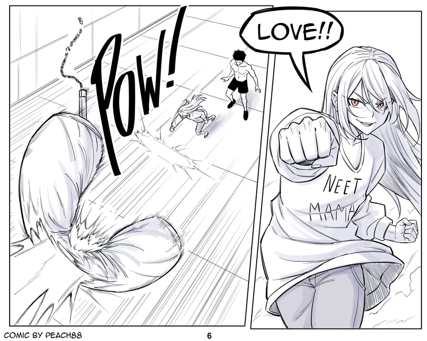 billy and billy's mother (original) drawn by peach88