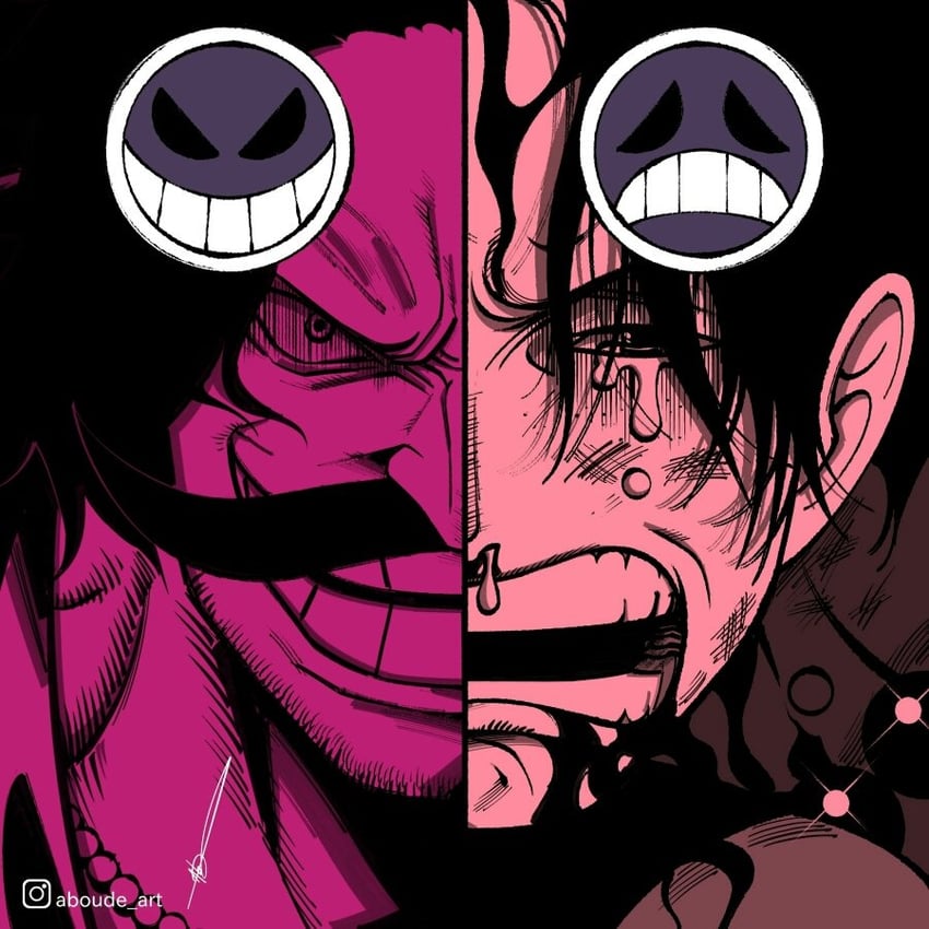 portgas d. ace and gol d. roger (one piece) drawn by aboude_art