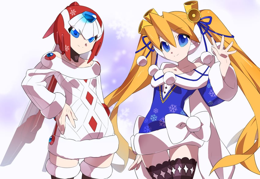 fairy leviathan and ciel (mega man and 3 more) drawn by kaidou_zx