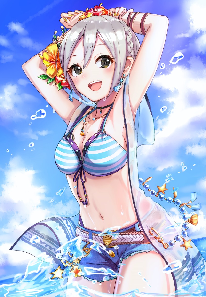 shiomi syuko (idolmaster and 2 more) drawn by mek_number