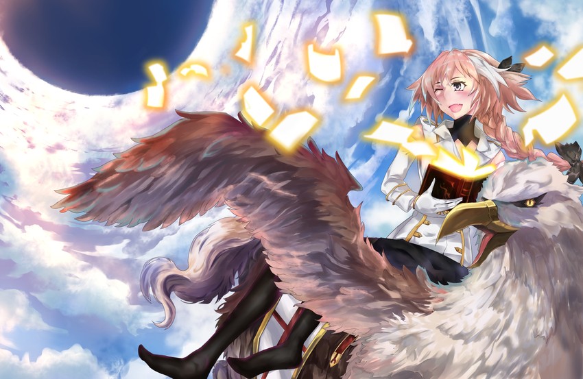 astolfo and hippogriff (fate and 1 more) drawn by zetsuki_(theendoftheworid)