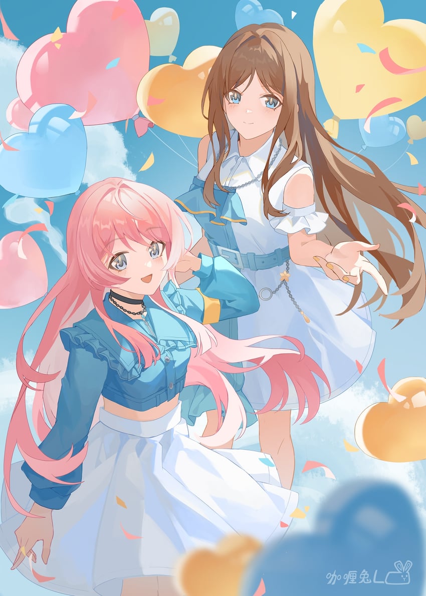 chihaya anon and nagasaki soyo (bang dream! and 1 more) drawn by yinranluo