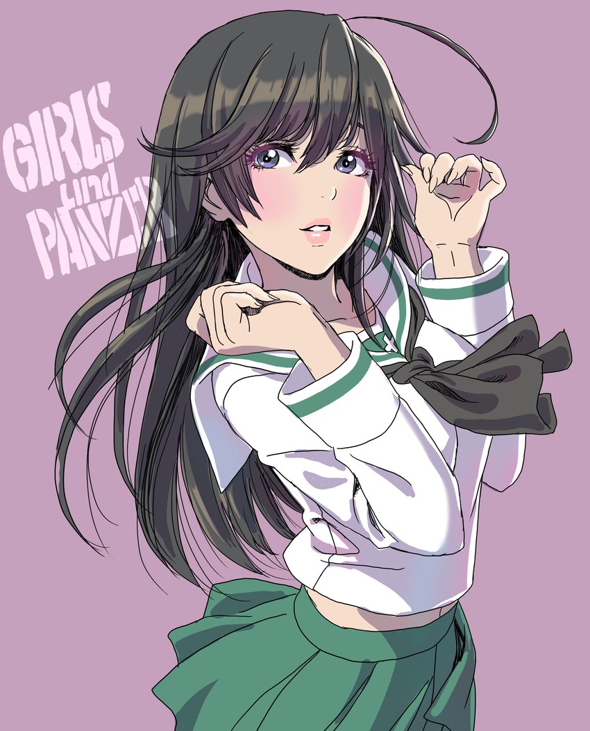 isuzu hana (girls und panzer) drawn by yamashita_shun'ya