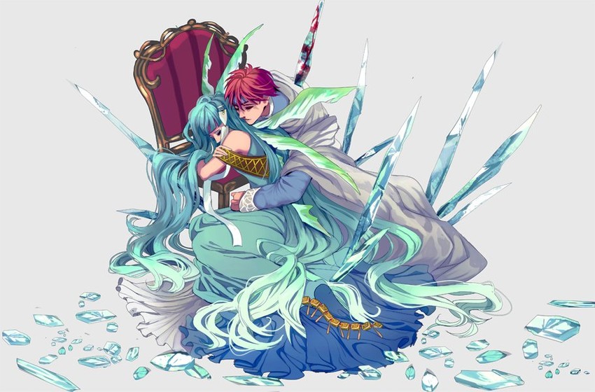 ninian and eliwood (fire emblem and 2 more) drawn by tsuko_(25mnts)