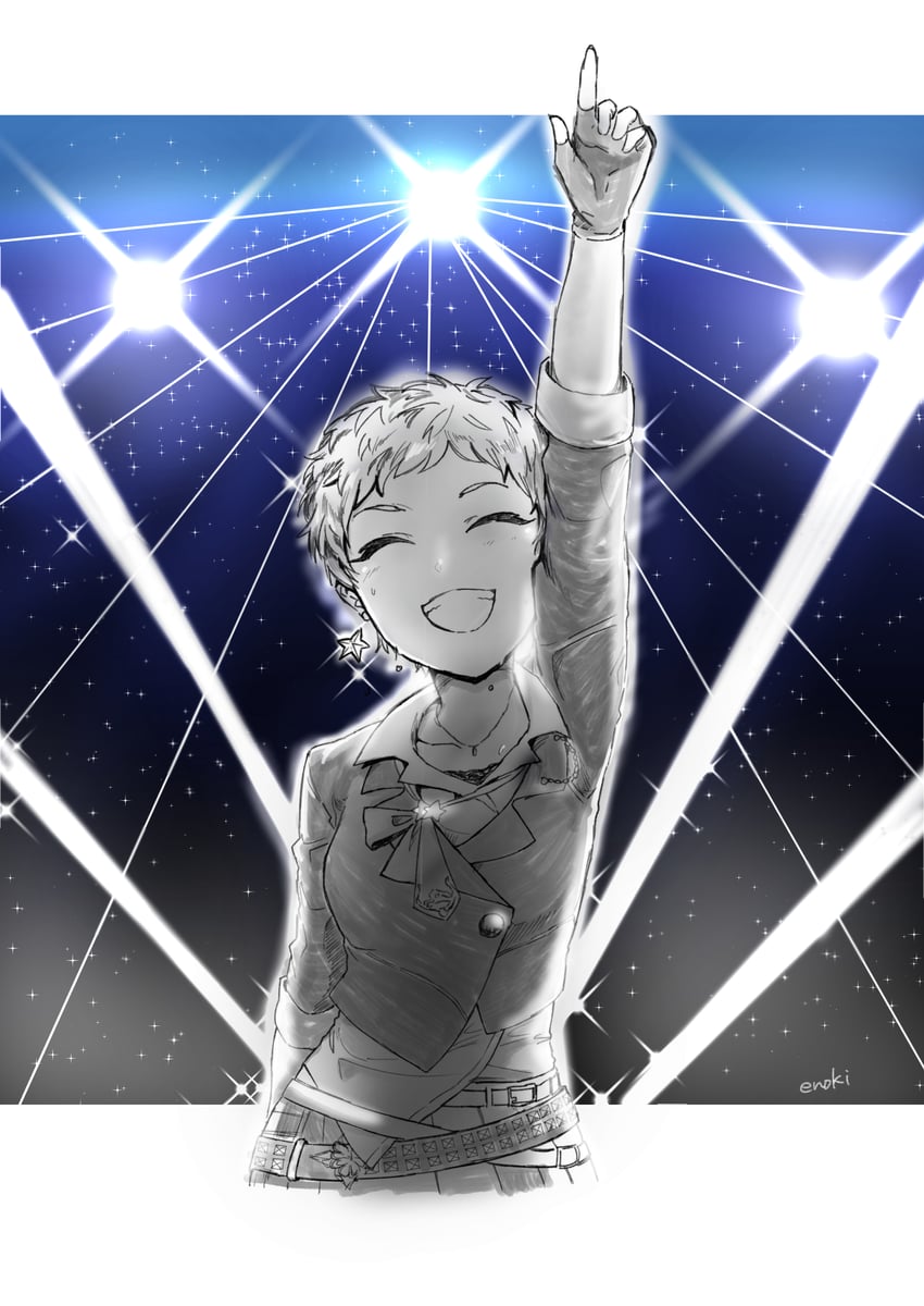 senzaki ema (idolmaster and 1 more) drawn by e-no-ki