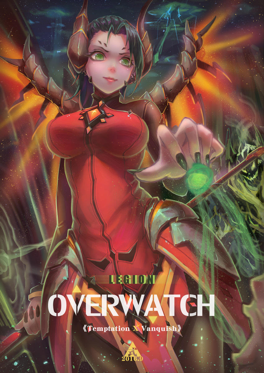 mercy and devil mercy (overwatch and 1 more) drawn by shizi_shizi