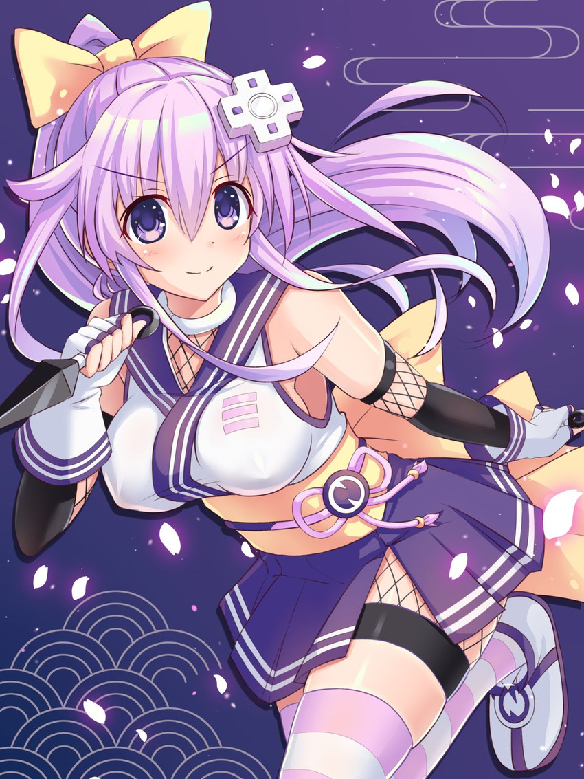 nepgear (neptune and 2 more) drawn by kazuneko_(wktk1024)