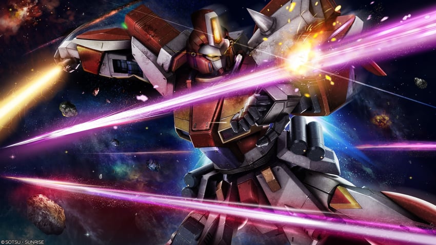 f90 gundam (gundam and 2 more) drawn by tenjin_hidetaka