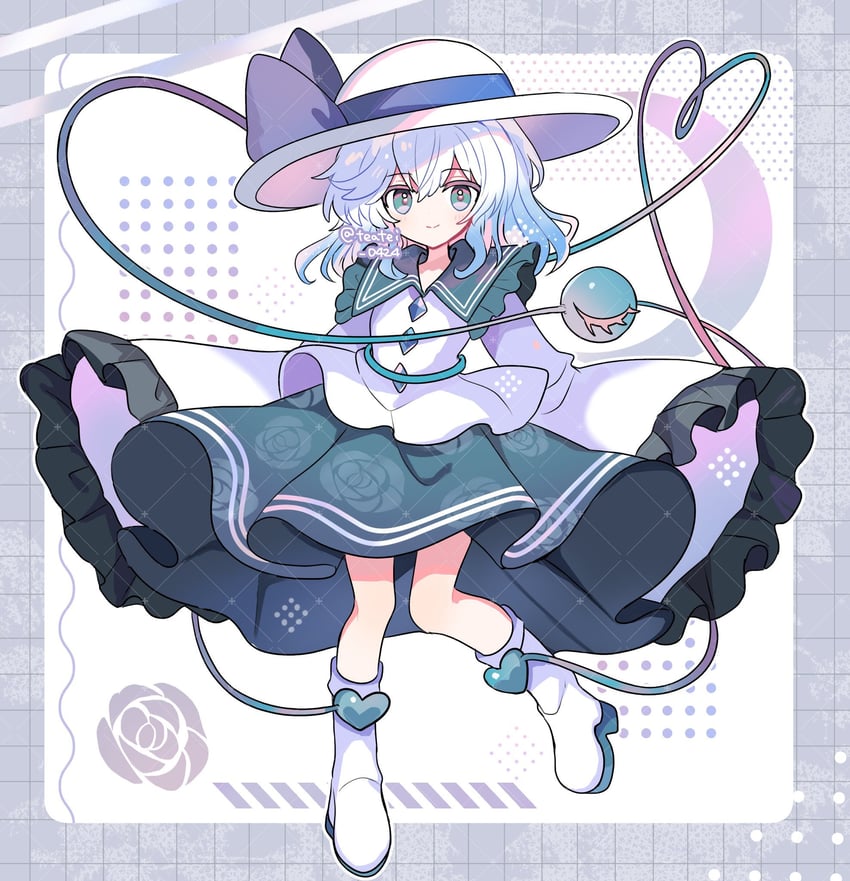 komeiji koishi (touhou and 1 more) drawn by shirocha_tei