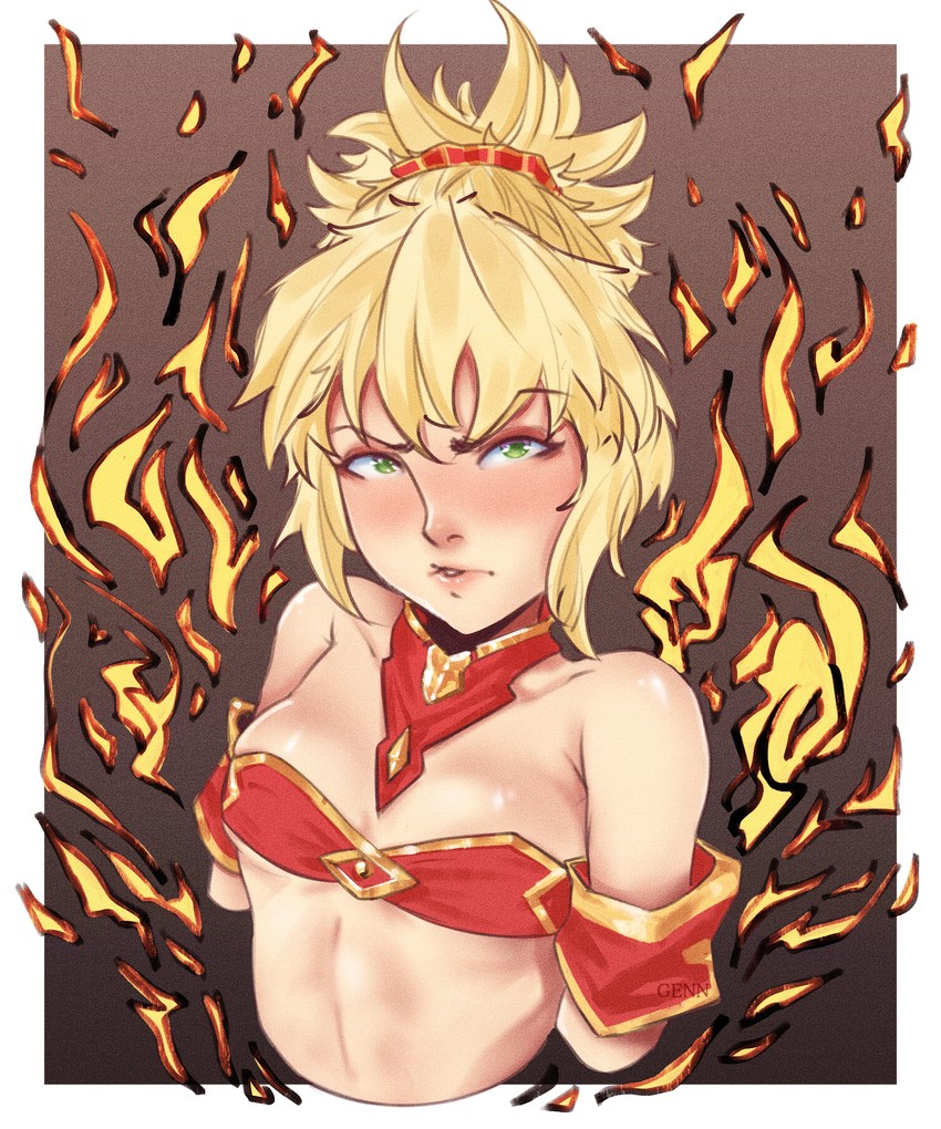 mordred (fate and 2 more) drawn by genn131