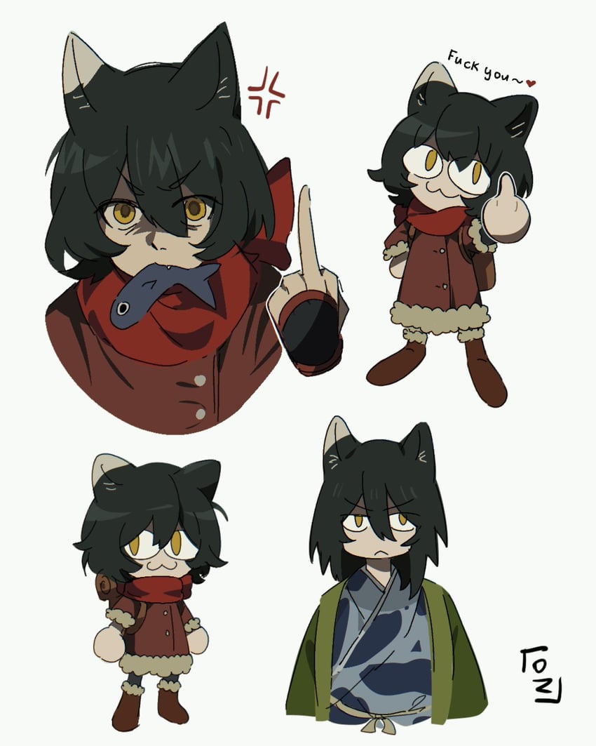 izutsumi and neco-arc (dungeon meshi and 1 more) drawn by oz_sumire