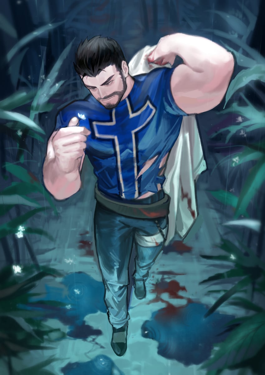 male priest and monk (dungeon and fighter) drawn by baimeme