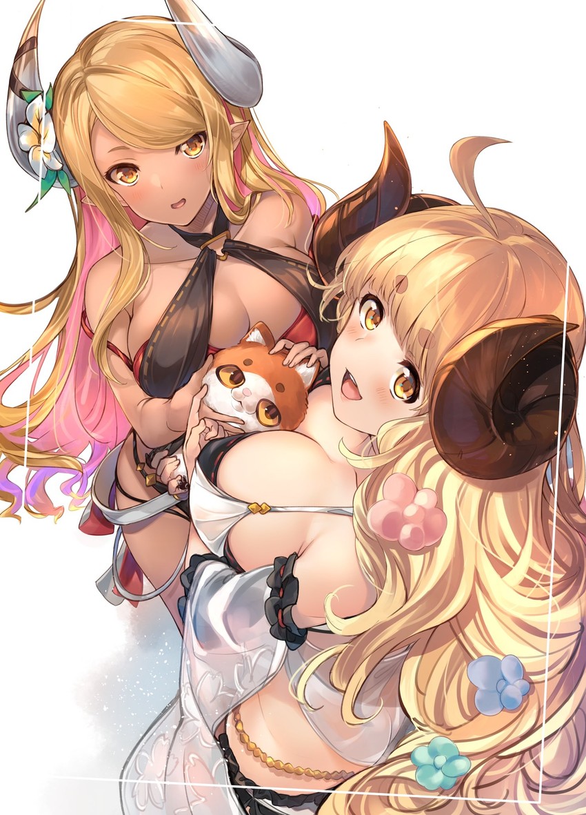 anila, kumbhira, and owlcat (granblue fantasy) drawn by mayusaki_yuu
