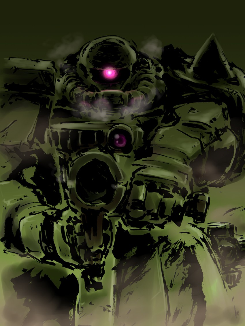 zaku ii (gundam and 1 more) drawn by stufquin