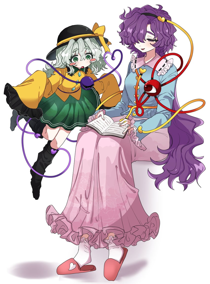 komeiji koishi and komeiji satori (touhou) drawn by oyatu_yatu