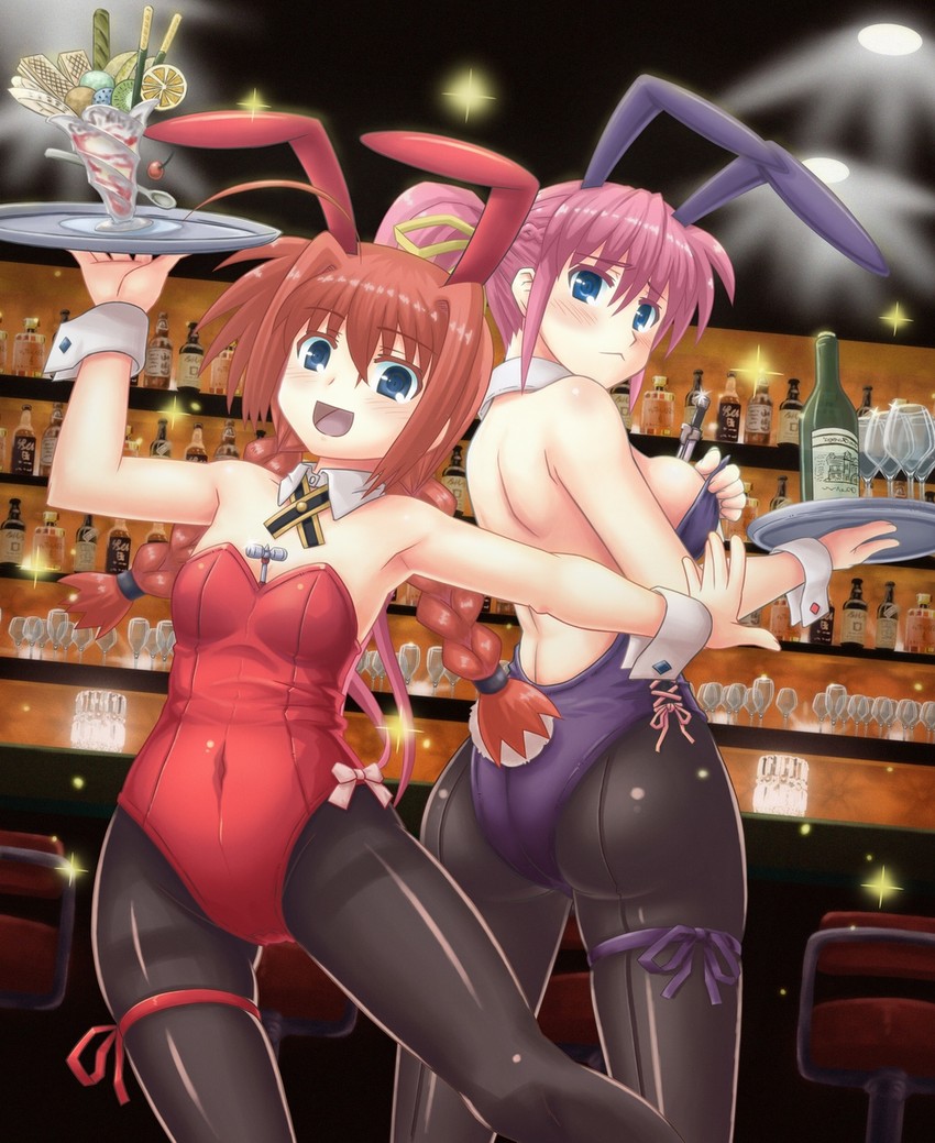 vita, signum, graf eisen, and laevatein (lyrical nanoha and 2 more) drawn by sunago