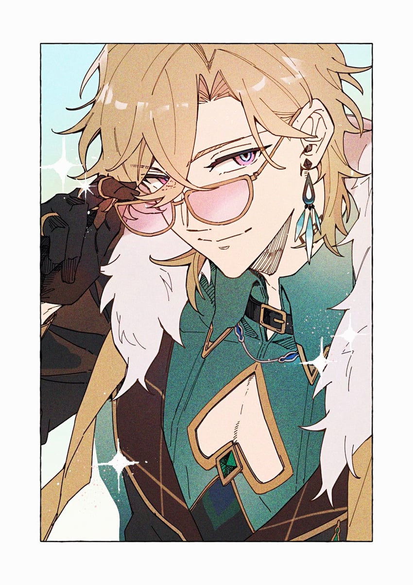 aventurine (honkai and 1 more) drawn by deka_gensin