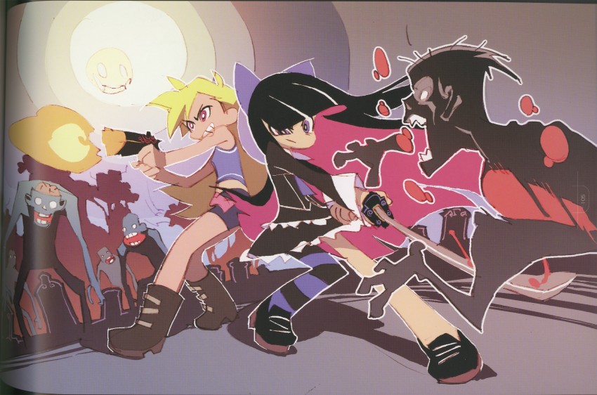 stocking and panty (panty & stocking with garterbelt) drawn by yoshinari_you