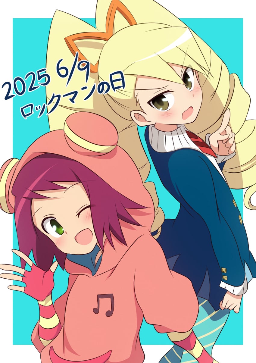 sonia strumm and luna platz (mega man and 1 more) drawn by curakuru