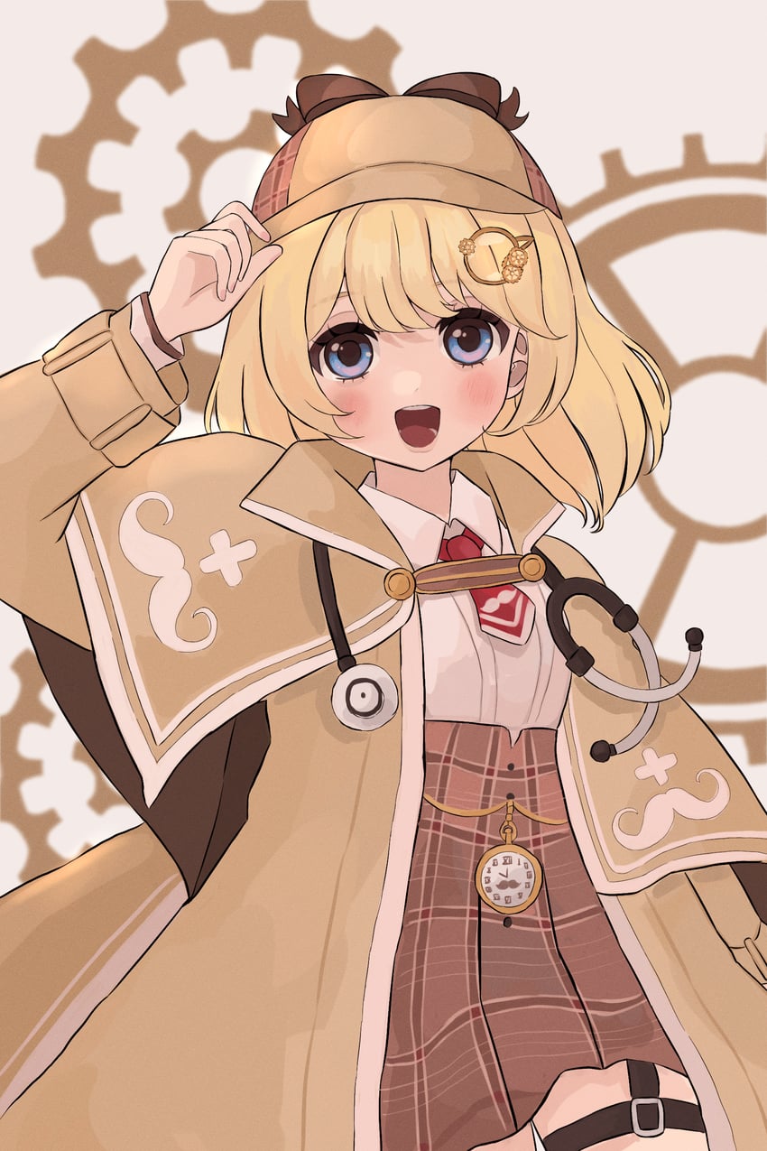 watson amelia (hololive and 1 more) drawn by yanagi_arisa