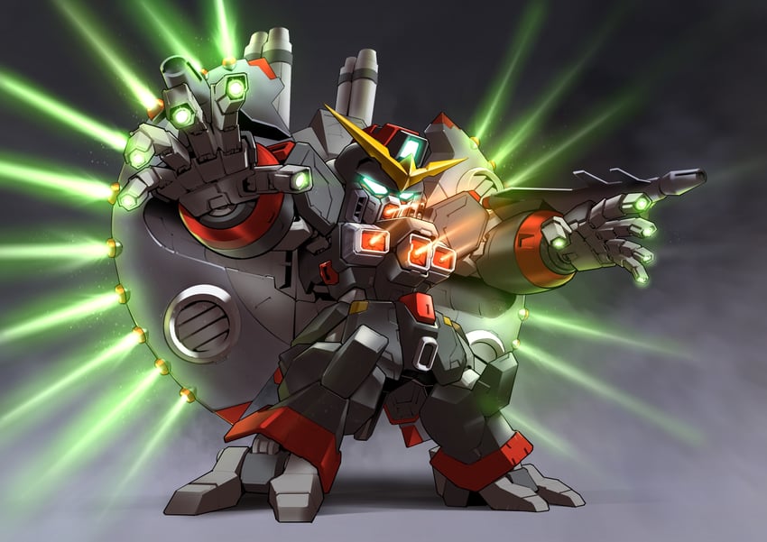 destroy gundam (gundam and 3 more) drawn by zakuma