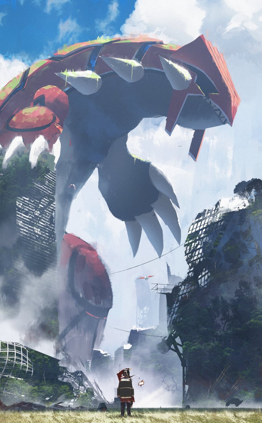 rotom, rotom phone, groudon, and nosepass (pokemon) drawn by asteroid_ill