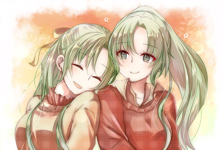 sonozaki mion and sonozaki shion (higurashi no naku koro ni) drawn by rin_(yuuuu_rinnnn)