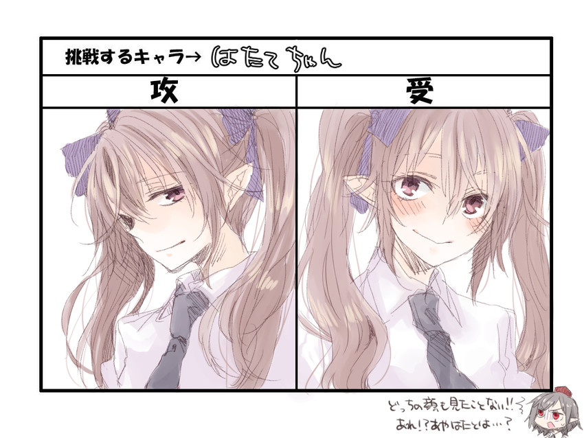 shameimaru aya and himekaidou hatate (touhou) drawn by tadano_kagekichi