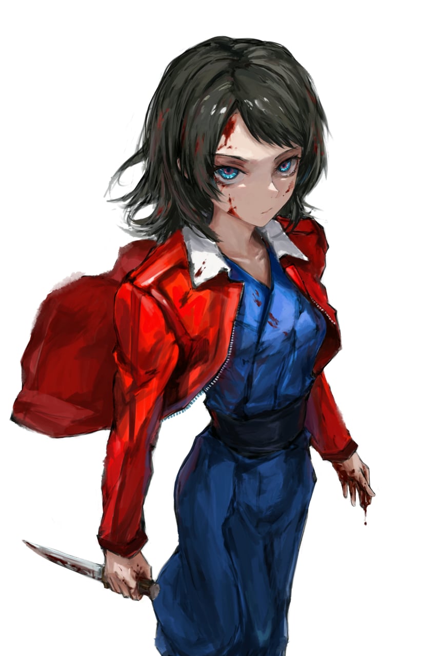 yahata umiri and ryougi shiki (bang dream! and 2 more) drawn by v_komet