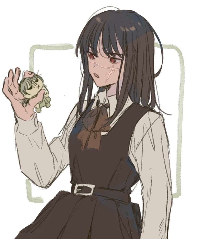 yoru and mitaka asa (chainsaw man) drawn by machi_(uqyjee)