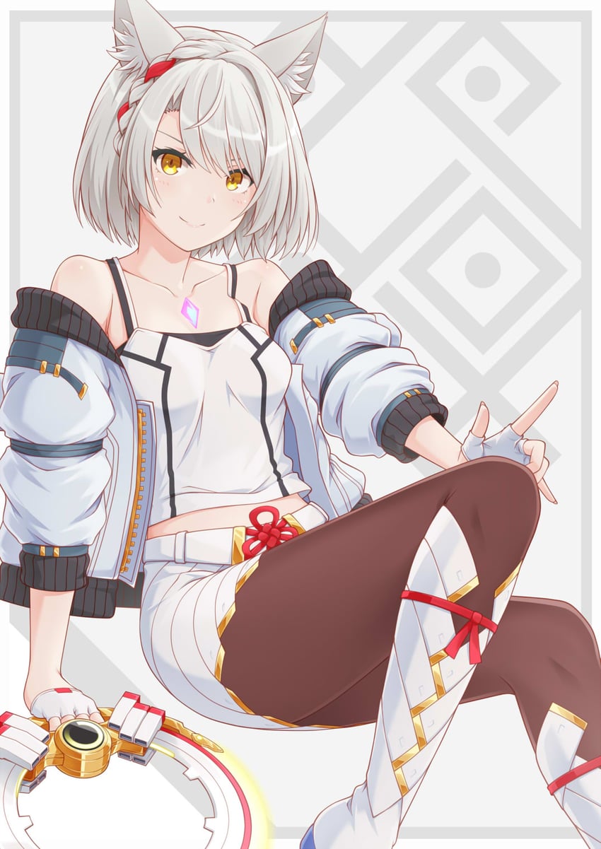 mio (xenoblade chronicles and 1 more) drawn by yoruusagi