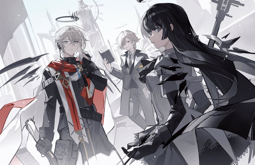 virtuosa, executor, and enforcer (arknights) drawn by pinenut_sn
