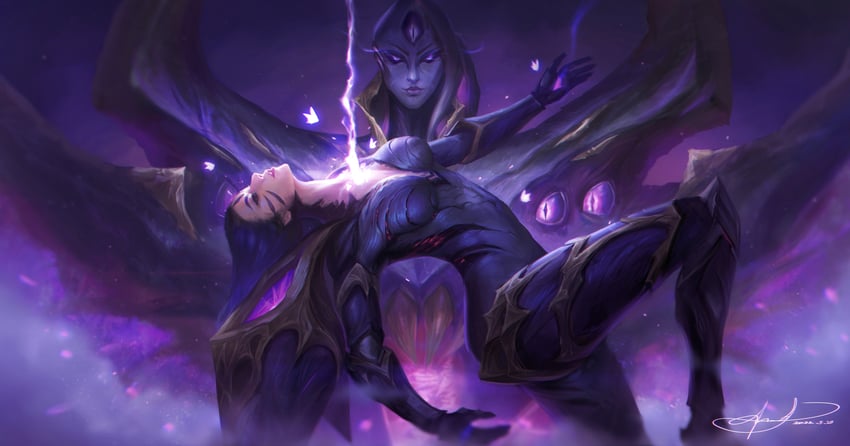 kai'sa and bel'veth (league of legends) drawn by andyalexxxx