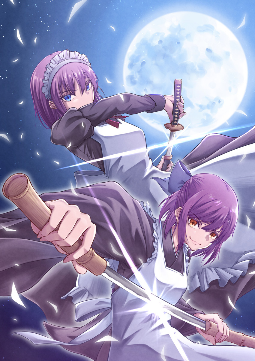 kohaku and hisui (tsukihime and 1 more) drawn by genchi