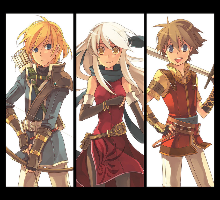 micaiah, leonardo, and edward (fire emblem and 1 more) drawn by shiki_(shikki46)